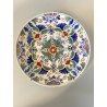 ANTICO PIATTO PARETE CERAMICA POLICROMA Delft DECORO FLOREALE STILE Makkum '900