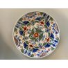 ANTICO PIATTO PARETE CERAMICA POLICROMA Delft DECORO FLOREALE STILE Makkum '900