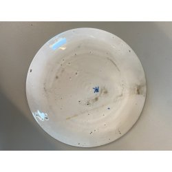 ANTICO PIATTO PARETE CERAMICA POLICROMA Delft DECORO FLOREALE STILE Makkum '900