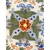 ANTICO PIATTO PARETE CERAMICA POLICROMA Delft DECORO FLOREALE STILE Makkum '900