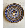 GRANDE ANTICO PIATTO PARATA MAIOLICA RITRATTO FEMMINILE "Bella" DERUTA  ø 44 cm