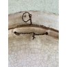 GRANDE ANTICO PIATTO PARATA MAIOLICA RITRATTO FEMMINILE "Bella" DERUTA  ø 44 cm