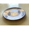 GRANDE ANTICO PIATTO PARATA MAIOLICA RITRATTO FEMMINILE "Bella" DERUTA  ø 44 cm