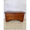 ANTICA PICCOLA CASSAPANCA legno PIOPPO 97 cm epoca 1800 OLD WOOD CHEST FORMELLA