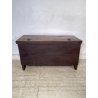 ANTICA PICCOLA CASSAPANCA legno PIOPPO 97 cm epoca 1800 OLD WOOD CHEST FORMELLA