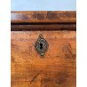 ANTICA PICCOLA CASSAPANCA legno PIOPPO 97 cm epoca 1800 OLD WOOD CHEST FORMELLA