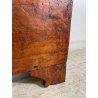 ANTICA PICCOLA CASSAPANCA legno PIOPPO 97 cm epoca 1800 OLD WOOD CHEST FORMELLA