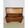 ANTICA PICCOLA CASSAPANCA legno PIOPPO 97 cm epoca 1800 OLD WOOD CHEST FORMELLA
