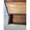 ANTICA PICCOLA CASSAPANCA legno PIOPPO 97 cm epoca 1800 OLD WOOD CHEST FORMELLA