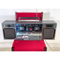 RADIO VINTAGE SHARP GF-800 1980 BOOMBOX SPEAKER AUTOPARLANTE LETTORI CASSETTE