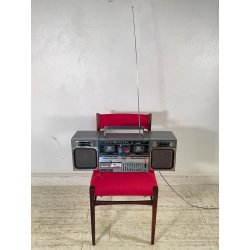 RADIO VINTAGE SHARP GF-800 1980 BOOMBOX SPEAKER AUTOPARLANTE LETTORI CASSETTE