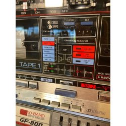 RADIO VINTAGE SHARP GF-800 1980 BOOMBOX SPEAKER AUTOPARLANTE LETTORI CASSETTE