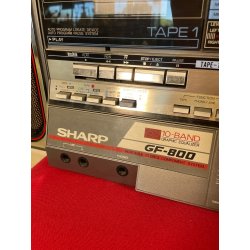 RADIO VINTAGE SHARP GF-800 1980 BOOMBOX SPEAKER AUTOPARLANTE LETTORI CASSETTE