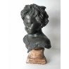 ANTICO BUSTO BRONZO BAMBINO LACRIME PIANTO STILE MEDARDO ROSSO SCULTURA STATUA