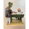 SCULTURA PORCELLANA Capodimonte "Fornili" VAGABONDI "Amici per sempre"  '60/'70
