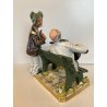 SCULTURA PORCELLANA Capodimonte "Fornili" VAGABONDI "Amici per sempre"  '60/'70