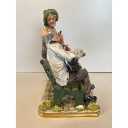 SCULTURA PORCELLANA Capodimonte "Fornili" VAGABONDI "Amici per sempre"  '60/'70