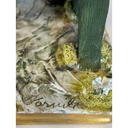 SCULTURA PORCELLANA Capodimonte "Fornili" VAGABONDI "Amici per sempre"  '60/'70