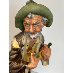 SCULTURA PORCELLANA Capodimonte "Fornili" VAGABONDI "Amici per sempre"  '60/'70
