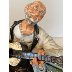 SCULTURA PORCELLANA Capodimonte "Fornili" VAGABONDI "Amici per sempre"  '60/'70