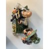 SCULTURA PORCELLANA Capodimonte "Fornili" VAGABONDI "Amici per sempre"  '60/'70