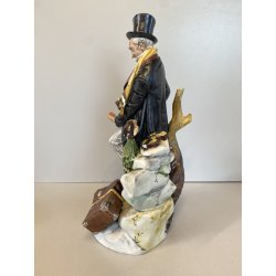 CERAMICA CAPODIMONTE VINTAGE  Fornili Sparta PORCELLANA BISCUIT MUSICISTA  '70