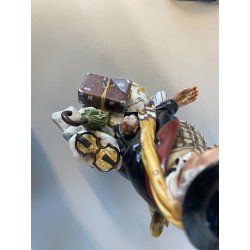 CERAMICA CAPODIMONTE VINTAGE  Fornili Sparta PORCELLANA BISCUIT MUSICISTA  '70