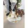 CERAMICA CAPODIMONTE VINTAGE  Fornili Sparta PORCELLANA BISCUIT MUSICISTA  '70
