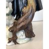 CERAMICA CAPODIMONTE VINTAGE  Fornili Sparta PORCELLANA BISCUIT MUSICISTA  '70
