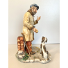 RARA CERAMICA CAPODIMONTE MAESTRO Volta "Buon Cuore" PORCELLANA BISCUIT '90