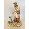 RARA CERAMICA CAPODIMONTE MAESTRO Volta "Buon Cuore" PORCELLANA BISCUIT '90