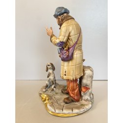 RARA CERAMICA CAPODIMONTE MAESTRO Volta "Buon Cuore" PORCELLANA BISCUIT '90