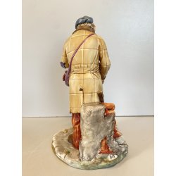 RARA CERAMICA CAPODIMONTE MAESTRO Volta "Buon Cuore" PORCELLANA BISCUIT '90