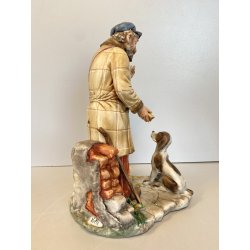 RARA CERAMICA CAPODIMONTE MAESTRO Volta "Buon Cuore" PORCELLANA BISCUIT '90