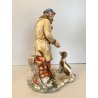 RARA CERAMICA CAPODIMONTE MAESTRO Volta "Buon Cuore" PORCELLANA BISCUIT '90