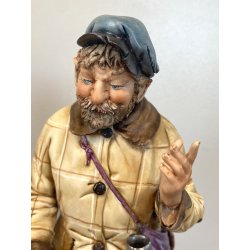 RARA CERAMICA CAPODIMONTE MAESTRO Volta "Buon Cuore" PORCELLANA BISCUIT '90