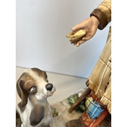 RARA CERAMICA CAPODIMONTE MAESTRO Volta "Buon Cuore" PORCELLANA BISCUIT '90