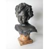 ANTICO BUSTO BRONZO BAMBINO LACRIME PIANTO STILE MEDARDO ROSSO SCULTURA STATUA
