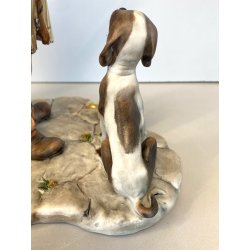 RARA CERAMICA CAPODIMONTE MAESTRO Volta "Buon Cuore" PORCELLANA BISCUIT '90