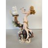 CERAMICA CAPODIMONTE Fornili "Musa o Scultrice" PORCELLANA BISCUIT VINTAGE '70
