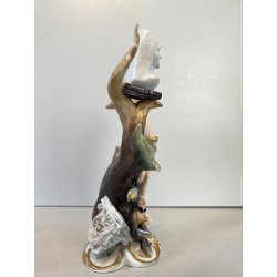 CERAMICA CAPODIMONTE Fornili "Musa o Scultrice" PORCELLANA BISCUIT VINTAGE '70
