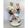 SCULTURA CERAMICA VINTAGE COPPIA BALLERINI TIROLESI BAVARESI DANZA BALLO '40/'50