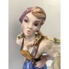 SCULTURA CERAMICA VINTAGE COPPIA BALLERINI TIROLESI BAVARESI DANZA BALLO '40/'50