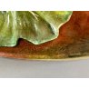 SCULTURA STATUINA CERAMICA BALLERINA ART DECO' FLAPPER COSTUME VERDE FIRMATA '30
