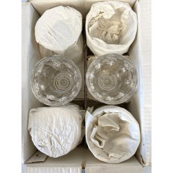 SET 6 COPPA CALICE VINO CRISTALLO MOLATO "Orly" Arnolfo di Cambio  11 cm/h