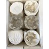 SET 6 COPPA CALICE VINO CRISTALLO MOLATO "Orly" Arnolfo di Cambio  11 cm/h