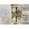 SET 6 COPPA CALICE VINO CRISTALLO MOLATO "Orly" Arnolfo di Cambio 11 cm/h
