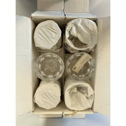 SET 6 COPPA CALICE VINO CRISTALLO MOLATO "Orly" Arnolfo di Cambio 11 cm/h
