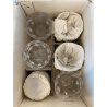 SET 6 COPPA CALICE VINO CRISTALLO MOLATO "Orly" Arnolfo di Cambio 11 cm/h