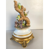 CERAMICA CAPODIMONTE Carpiè PORCELLANA BISCUIT ALLEGORIA SCULTURA PUTTO DANNI